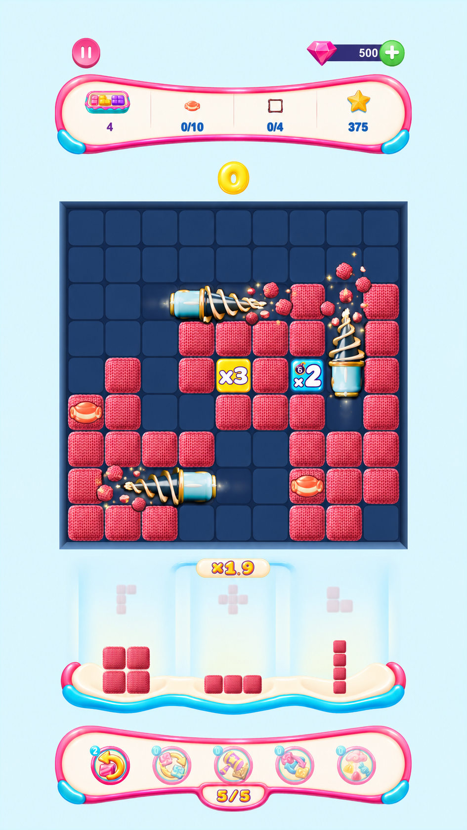 Sugar Block Crash klasik oyun tahtası